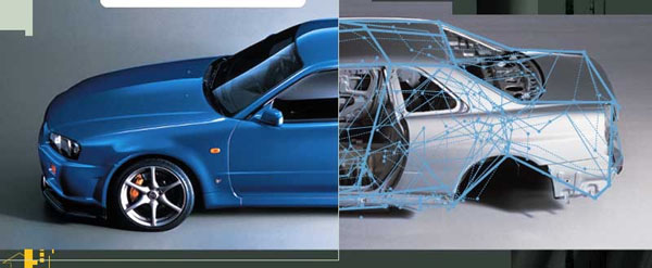 R34 Nissan Skyline GT-R Chassis Picture